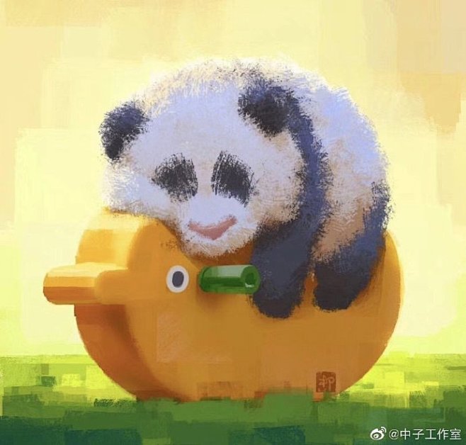 插画超话  一组萌宠动物主题插画 （来...