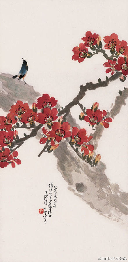 岭南画派#【 陈树人《花鸟图》 】陈树人（1884-1948）原名政，名韵，又