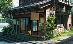 来自すたにゃ的一组清新的动漫场景设计，关于绿色与猫咪。
我有一只慵懒的猫咪 。某年某月某日， 偷吃了一片小熊饼干，从此厌烦了沙丁鱼的鲜美。 我有一只慵懒的猫咪， 最喜欢对我说 ，太阳下静坐的你 ，美丽得像一棵闪闪发光的仙人掌。
