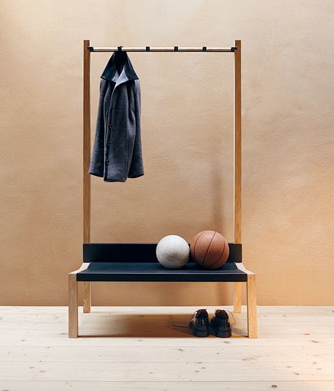 Coat rack and bench:...