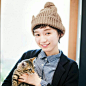 日本单 芬理希梦猫部猫耳朵猫尾巴针织毛线帽 100G-淘宝网