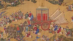 嘉靖皇帝銮驾离京——《出警图》