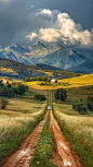 The Vast Landscapes and Farmhouses of Rural America AI Artwork 10