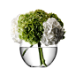 Buy LSA International Flower Round Bouquet Vase | Amara : Add stunning design to the dining table with this Bouquet Vase from LSA International. Handmade from glass, this classic vase takes a beautiful spherical shape making it wonderfully versatile for a