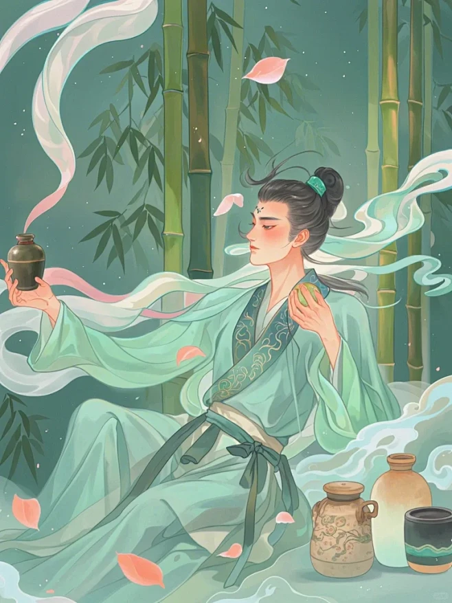 魏晋刘伶｜东方诗画 - 小红书-花瓣网