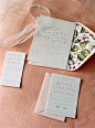 Wedding Invitations by Coral Pheasant Stationery. See the wedding on SMP: http://www.StyleMePretty.com/connecticut-weddings/darien/2014/02/24/traditional-elegant-wedding-in-darien/ Charlotte Jenks Lewis