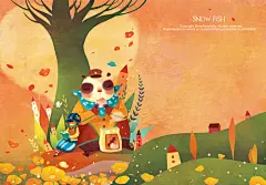 分你一半-♂雪鱼♀__涂鸦王国插画