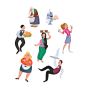 Find and show. Professions. : Illustrations for children's book project