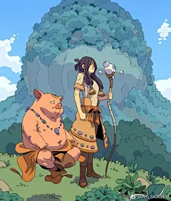 可爱幻想，随着记忆的畅游

德国艺术家Varguy插画作品 ​#插画# ​​​​