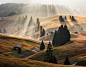 Morning on the Plain : Wonderful October morning in the Dolomites.