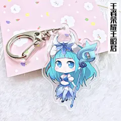 动漫亚克力双面挂件钥匙扣 王者荣耀李白 周瑜 小乔 貂蝉漫展批发