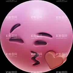 亲亲  - 源文件下载【酷图网】表情包,游戏,3D,可爱,卡通,立体,图标,网页,网站,插图,插画,海报,元素,ui,设计,界面,