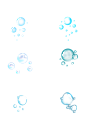 蓝色水泡透明水气泡