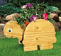 Turtle Flower Pot Planter Wood Plan