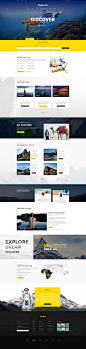 EXPLOORE - Travel, Exploration, Booking PSD Template