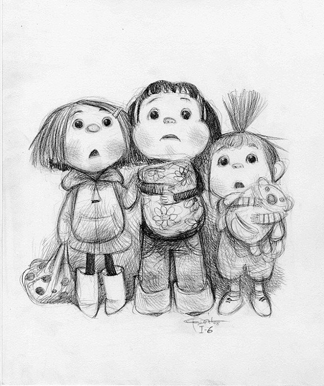 Carter Goodrich 插画 线...