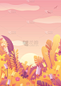 天空,自然,秋天,背景,华丽的,黄昏,云,壁纸,植物群,公园