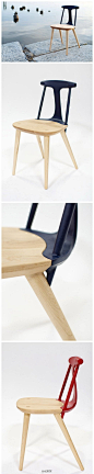 【优美的Corliss椅子】体态优美的Corliss chair出自设计工作室DUNN。Corliss巧妙的混合了传统美式家具的硬木结构和现代的造型美感，座面和椅腿部分使用了质轻且硬度较高的枫木，靠背部分则采用铝合金材料完成，材料之间的鲜明对比和其优雅的线条让Corliss令人印象深刻。