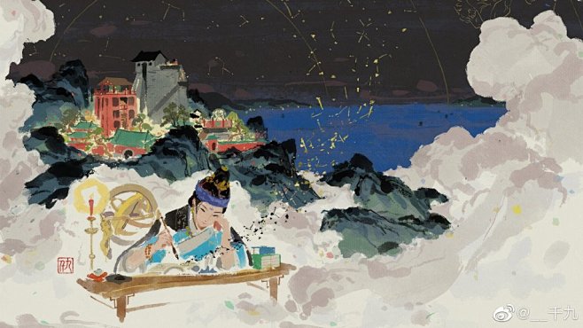 #江南百景图# 新开屏 马蓬瀛与鸡鸣山 ... 来自__千九 - 微博