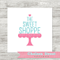 SALE - Premade logo and watermark design - cake stand. $25.00, via Etsy.