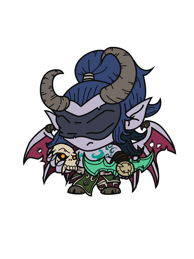 魔兽Q版伊利丹怒风