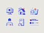 Illustrated Icons - American Home Shield by Josh Warren on Dribbble