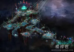 游戏场景地图素材/手绘风格场景高清大图