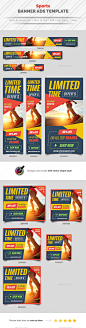 Sports Banner Ads Template - Banners & Ads Web Elements