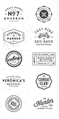 10 Logo/Badge Templates Vol.1 : A mix of 10 distinctive logo/badge templates that you can use for branding projects, labels, apparel design, typography and more. They’re all fully editable with only free fonts included! http://crtv.mk/po2f