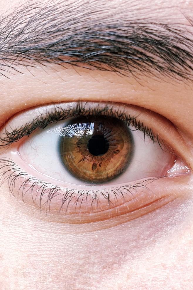 human eye in close-u...