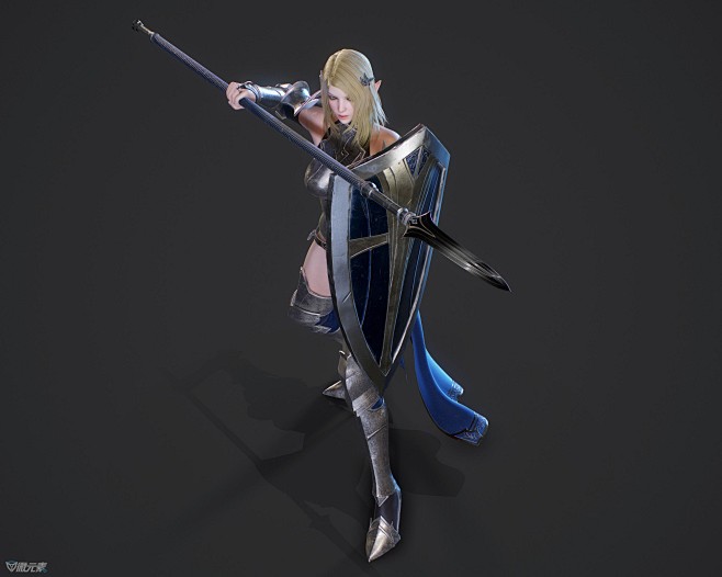 ryanreos女骑士次时代美女pbr精灵护卫