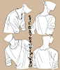 #绘画教程# 画对衣服的曲线和褶皱才能更好的表达身体的结构和方向 画师らびまる  twi@rabimaru_t ​​​​