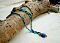 古罗马波斯西亚老琉璃异域蓝色 项链批发 成品/半成品DIY串珠散珠-淘宝网