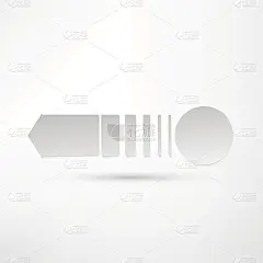 向量-纯白色箭头