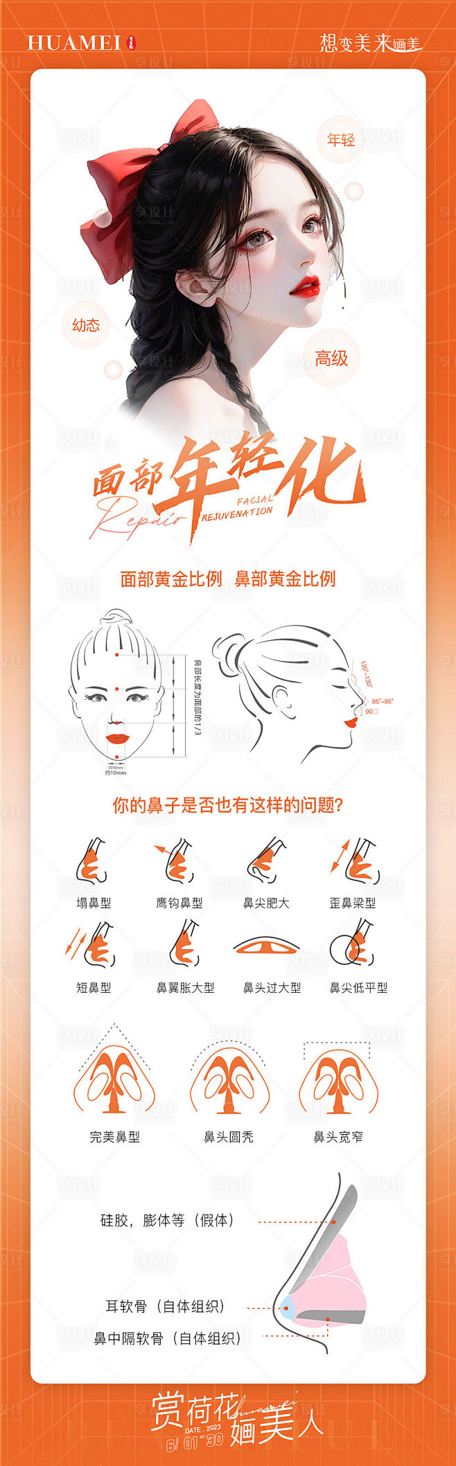 面部美学海报-源文件分享-ywjfx.c...