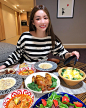 riregram_ins-riregram-Christmas dinner of this year✨I cooked everything except for roasted chickenThis is Rire's Menu!!⚫︎Minestrone with only SALT⚫︎Almond Milk Stew⚫︎Christmas Wreath Salad⚫︎Garlic Bread⚫︎Roasted Chicken(from ISETAN)Which one do you want t