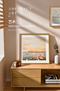 北欧一帆风顺卧室装饰画温馨治愈系风景挂画客厅玄关清新花卉壁画-tmall.com天猫
