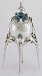 *.Caviar server | Jules Auguste Habert-Dys (France, Europe), 1905 Silver, enamel: