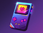 Game Boy illustrator photoshop vaporwave retrowave synthwave 1980s retro illustration design art