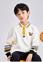minipeace太平鸟童装小熊男童PoloT恤卫衣儿童长袖上衣春出街斯文-tmall.com天猫