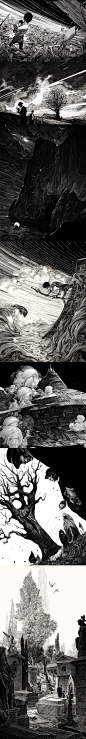 Illustration | Pen & Ink Drawing by Nicolas Delort in Paris on scratchboard