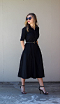 All black and so classic. Great midi style.: 