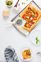 FOOD: Tomato & Pesto Tart : Editorial recipe: Tomato & Basil Tart.