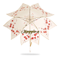 日本DiCesare樱花伞 白色黑色异型花朵宫廷伞 超轻直杆女士遮阳伞-淘宝网