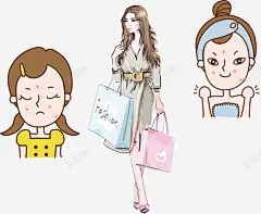 好气色女人矢量图 元素 免抠png 设计图片 免费下载 页面网页 平面电商 创意素材
