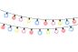 透明圣诞装饰气氛小灯泡灯光舞台灯光彩灯五彩小灯泡分割线