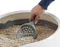 Micro/Macro - cat litter scoop : Micro and Macro are cat litter scoops designed for a wide range of cat litter.