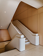 Staircase inside Apple's Foster + Partners designed Cupertino headquarters 