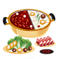 美食插画PNG图片