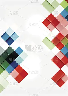 方形马赛克图案设计。普遍的现代构成